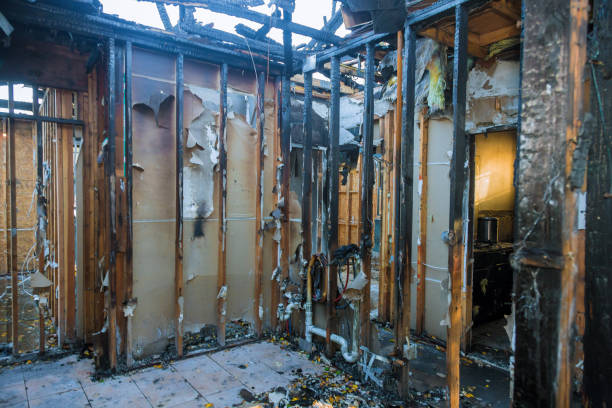 Professional Fire Damage Removal technician working in Cushing, WI